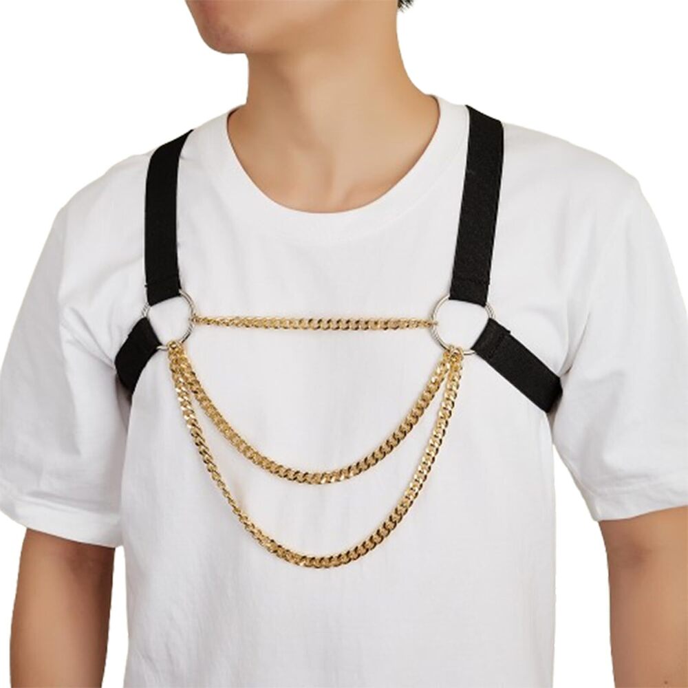 8903 Tops Harness Nylon Chest Chain Shoulder Strap BodyHarness 's Clothing